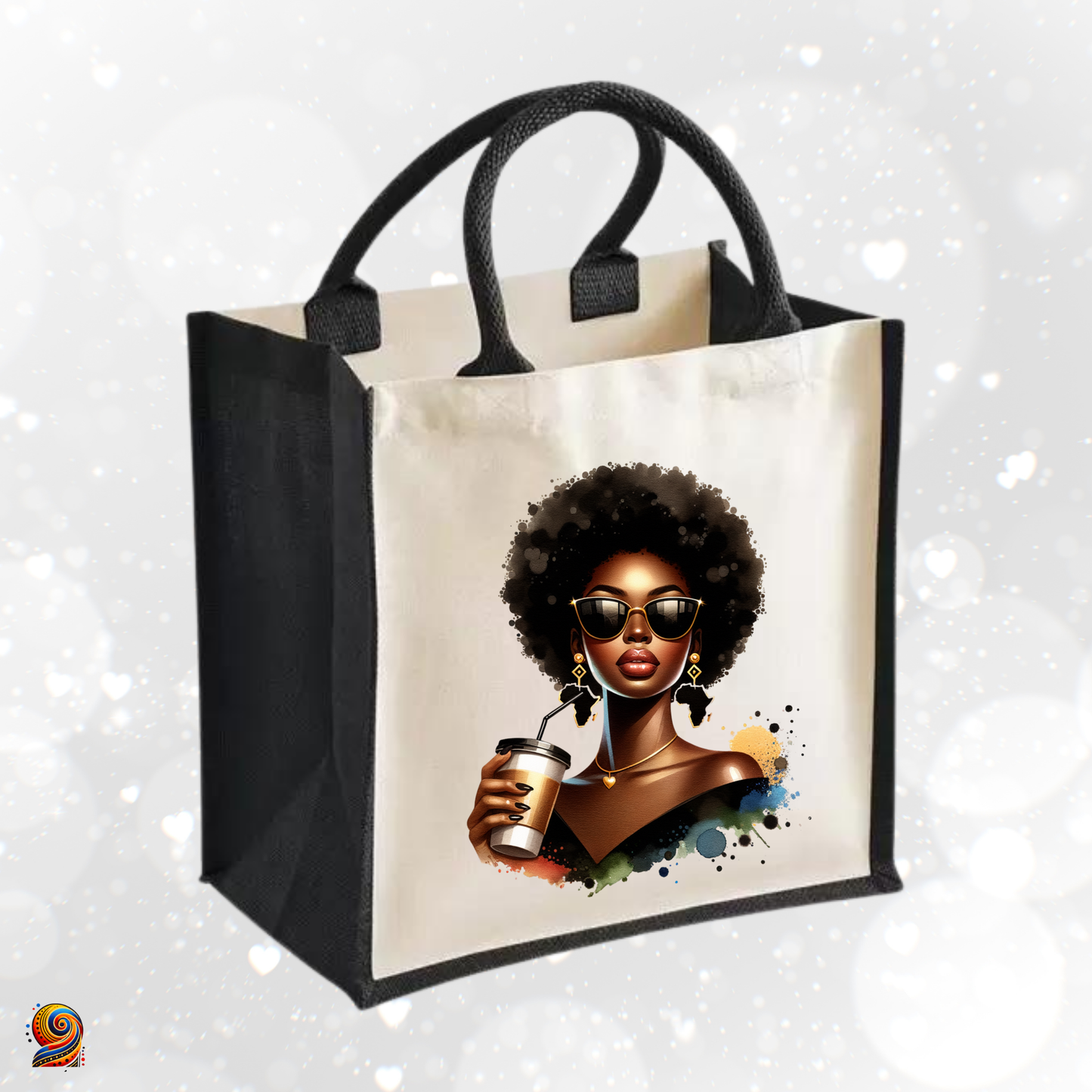 AfroSac bicolore "Koffee" - Twende Art