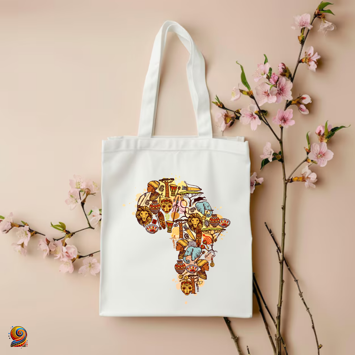 Tote Bag afro shopping "Amazing Africa" - Twende Art