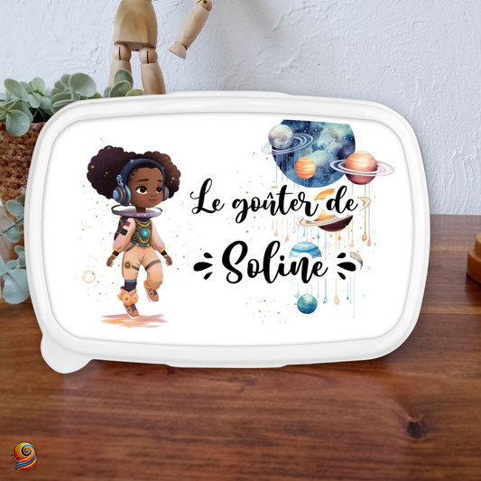 Boîte à gouter "Petite Astronaute" - Twende Art