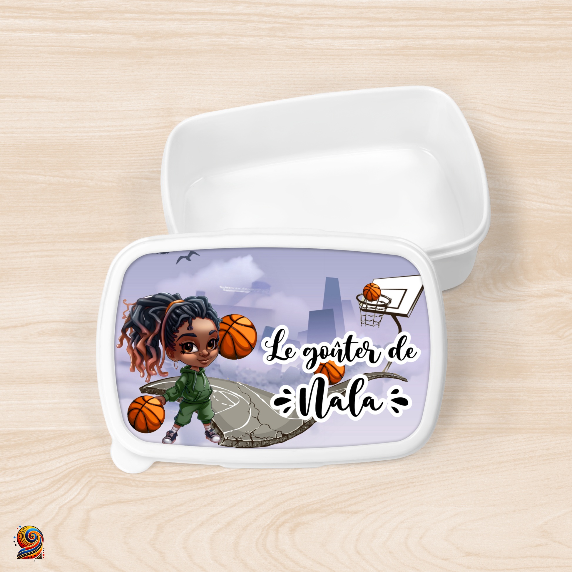 Boîte à gouter "Basketteuse" - Twende Art