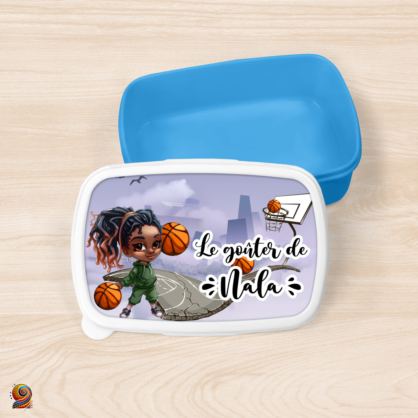 Boîte à gouter "Basketteuse" - Twende Art
