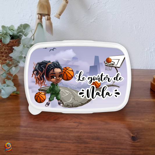 Boîte à gouter "Basketteuse" - Twende Art