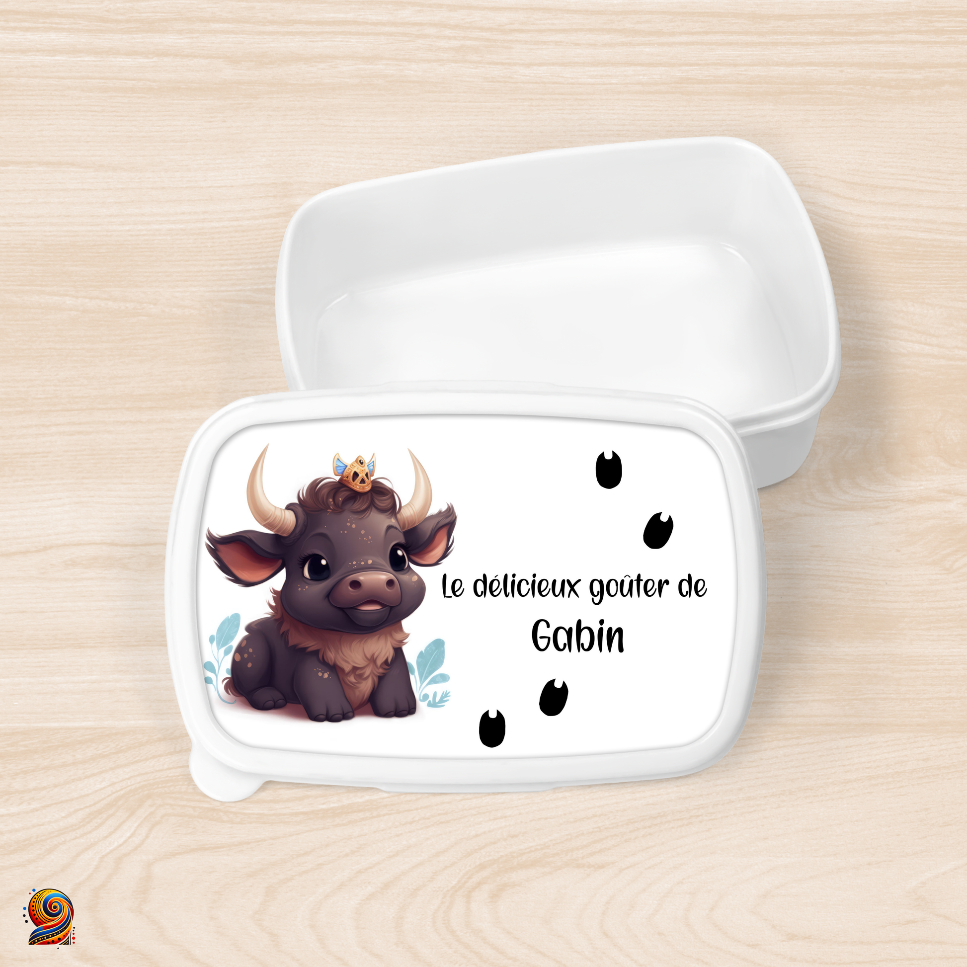 Boîte à gouter "Empreintes de Buffle" - Twende Art