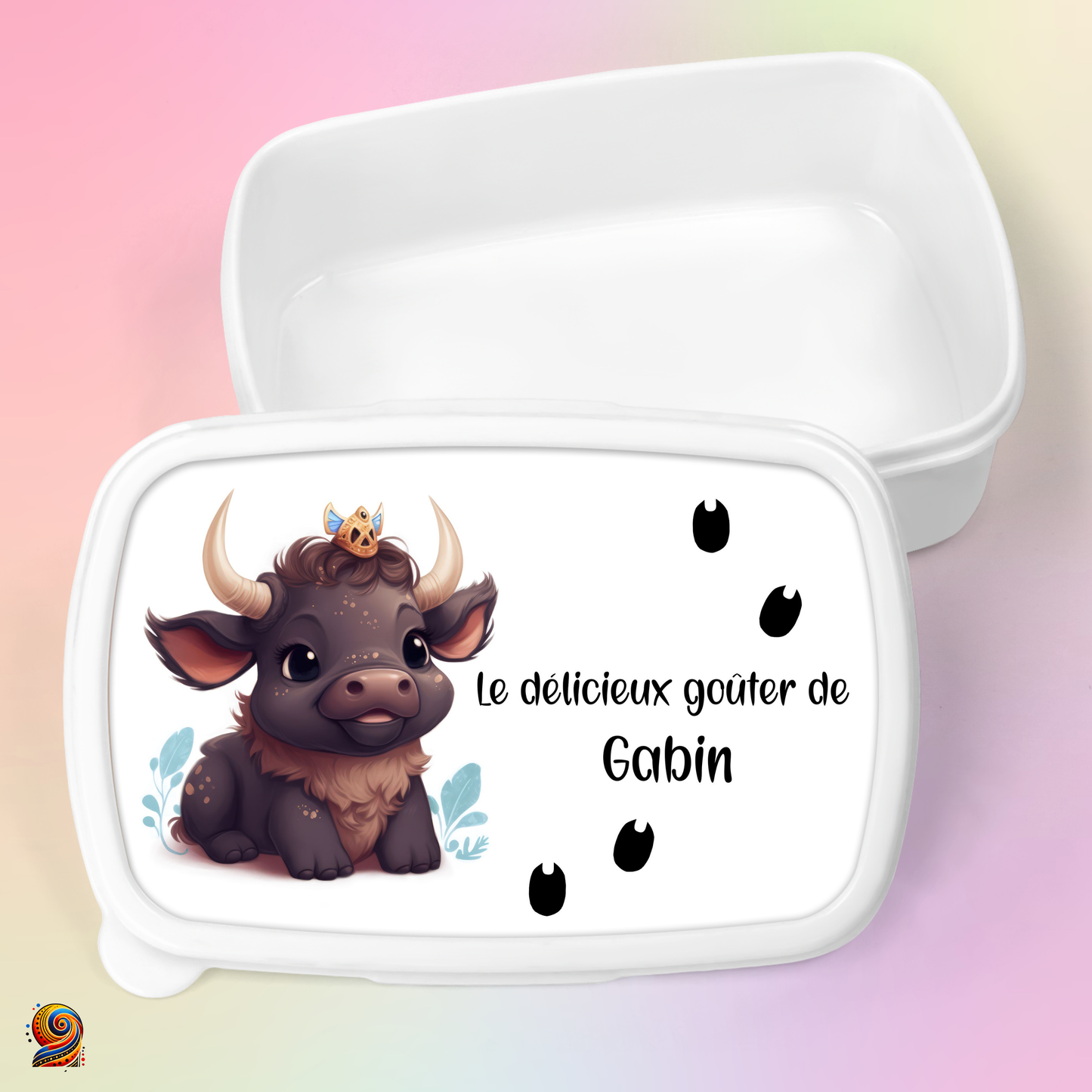 Boîte à gouter "Empreintes de Buffle" - Twende Art