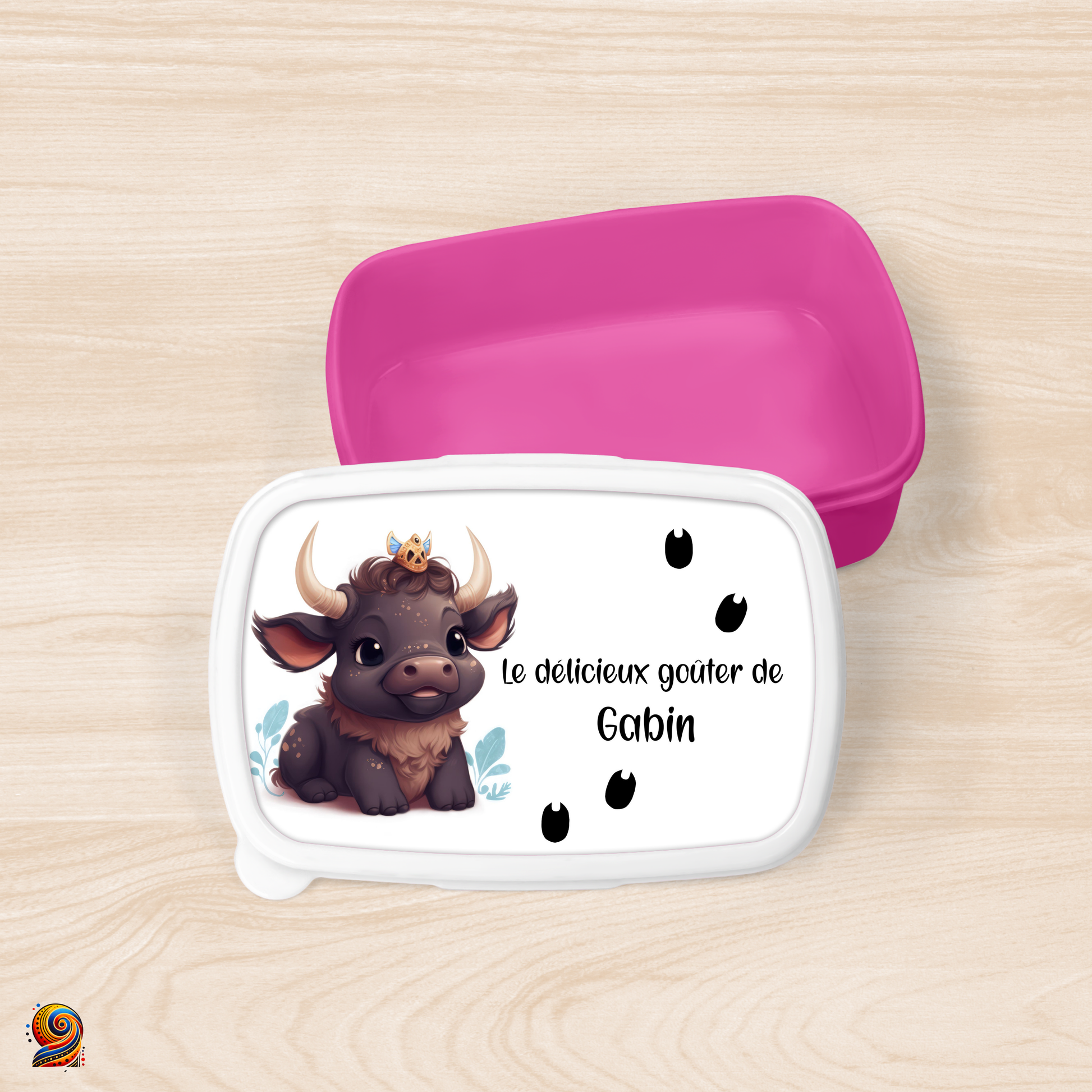 Boîte à gouter "Empreintes de Buffle" - Twende Art
