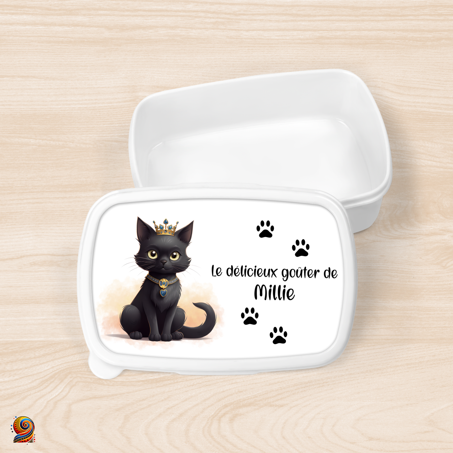 Boîte à gouter "Empreintes de Chat" - Twende Art