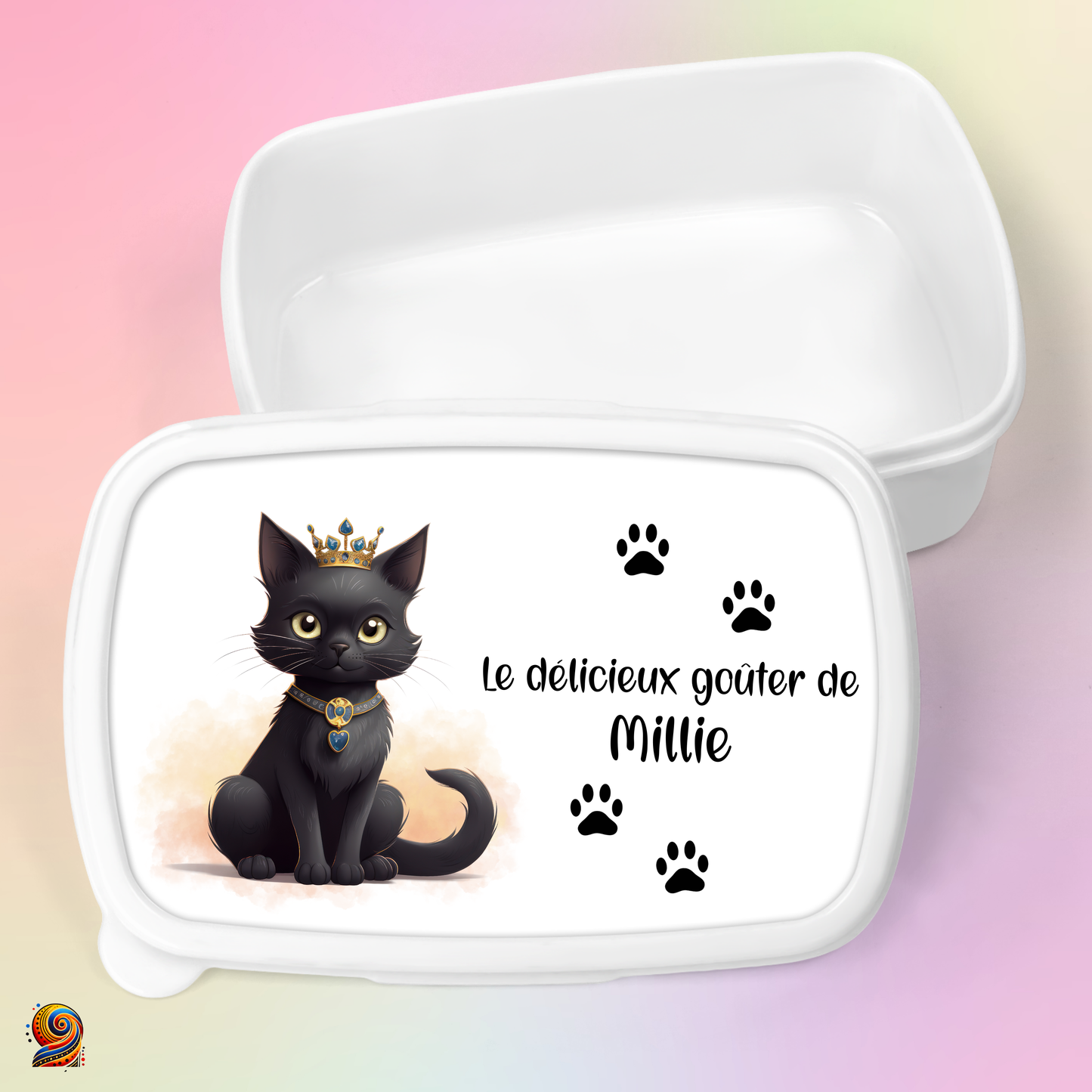 Boîte à gouter "Empreintes de Chat" - Twende Art