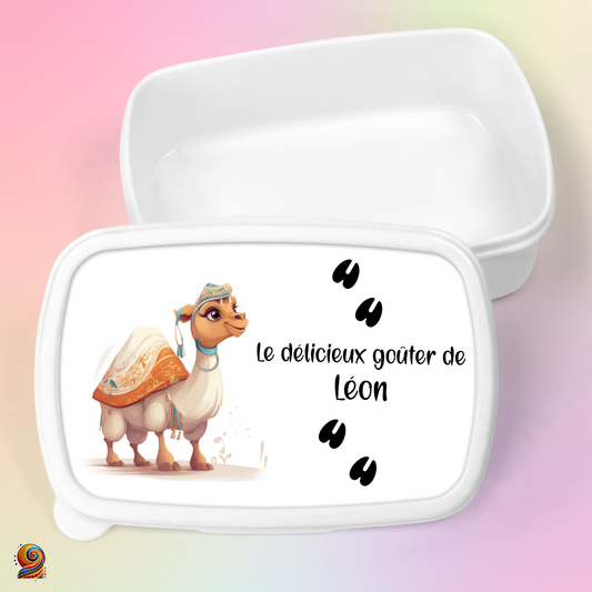 Boîte à gouter "Empreintes de Dromadaire" - Twende Art