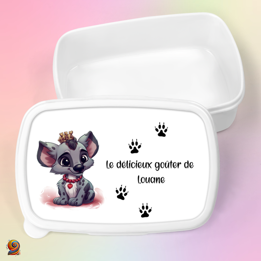 Boîte à gouter "Empreintes de Hyène" - Twende Art