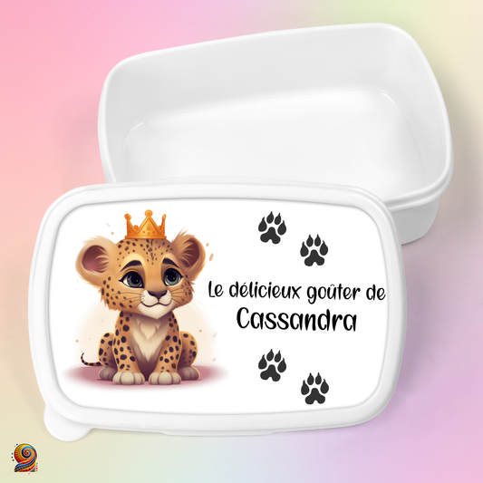 Boîte à gouter "Empreintes de Léopard" - Twende Art