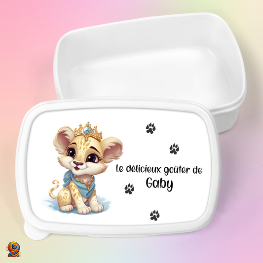 Boîte à gouter "Empreintes de Lionne" - Twende Art