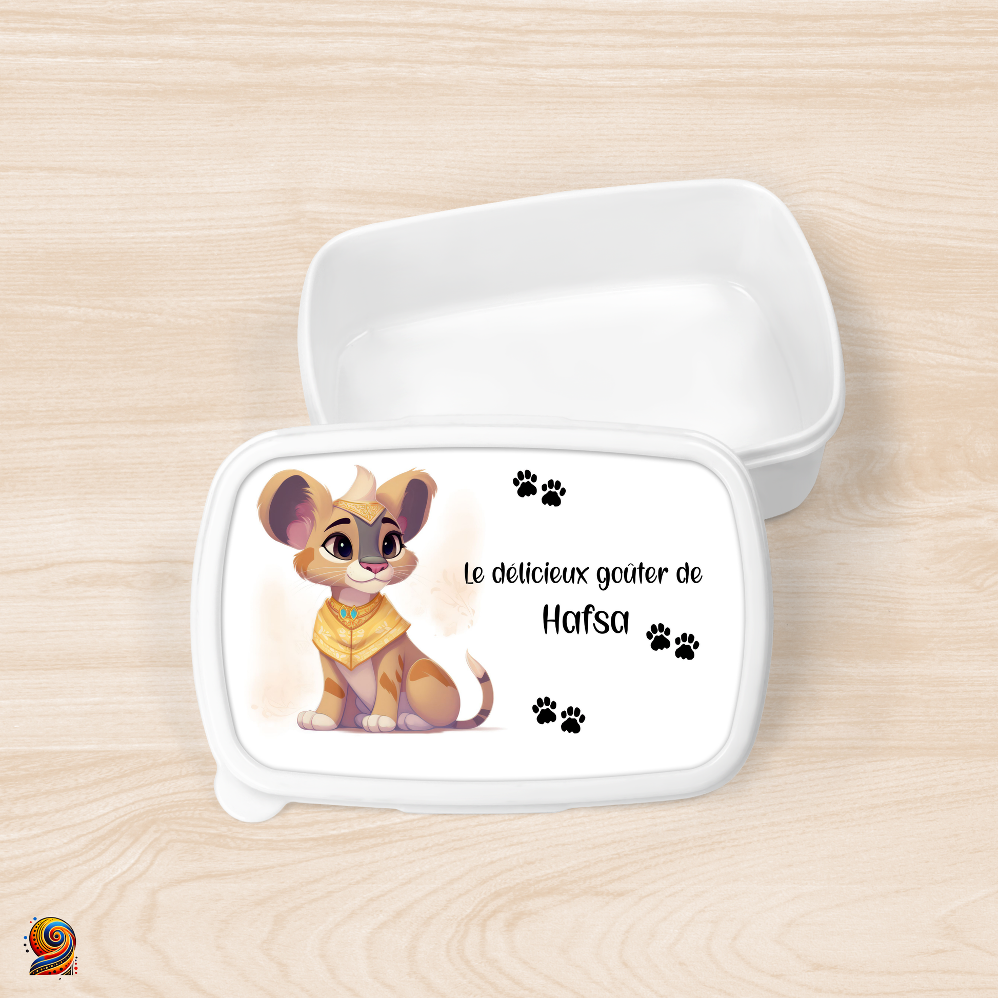 Boîte à gouter "Empreintes de Lynx" - Twende Art