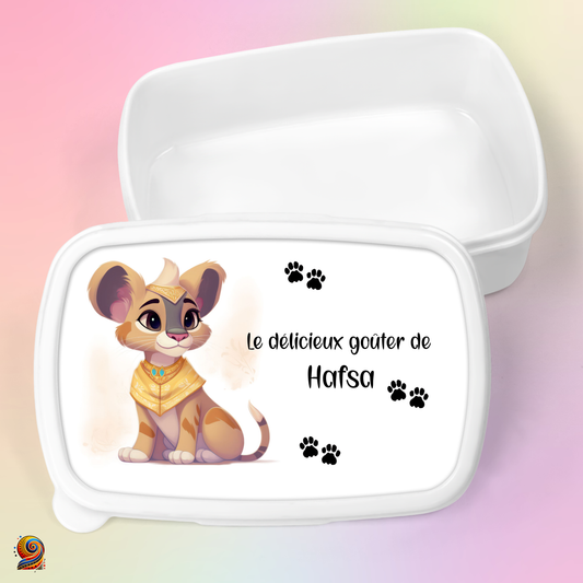 Boîte à gouter "Empreintes de Lynx" - Twende Art