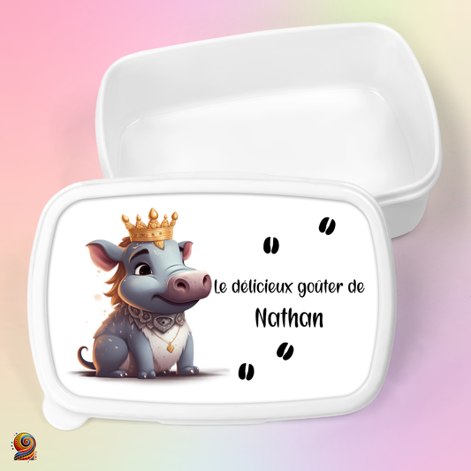 Boîte à gouter "Empreintes de Phacochère" - Twende Art