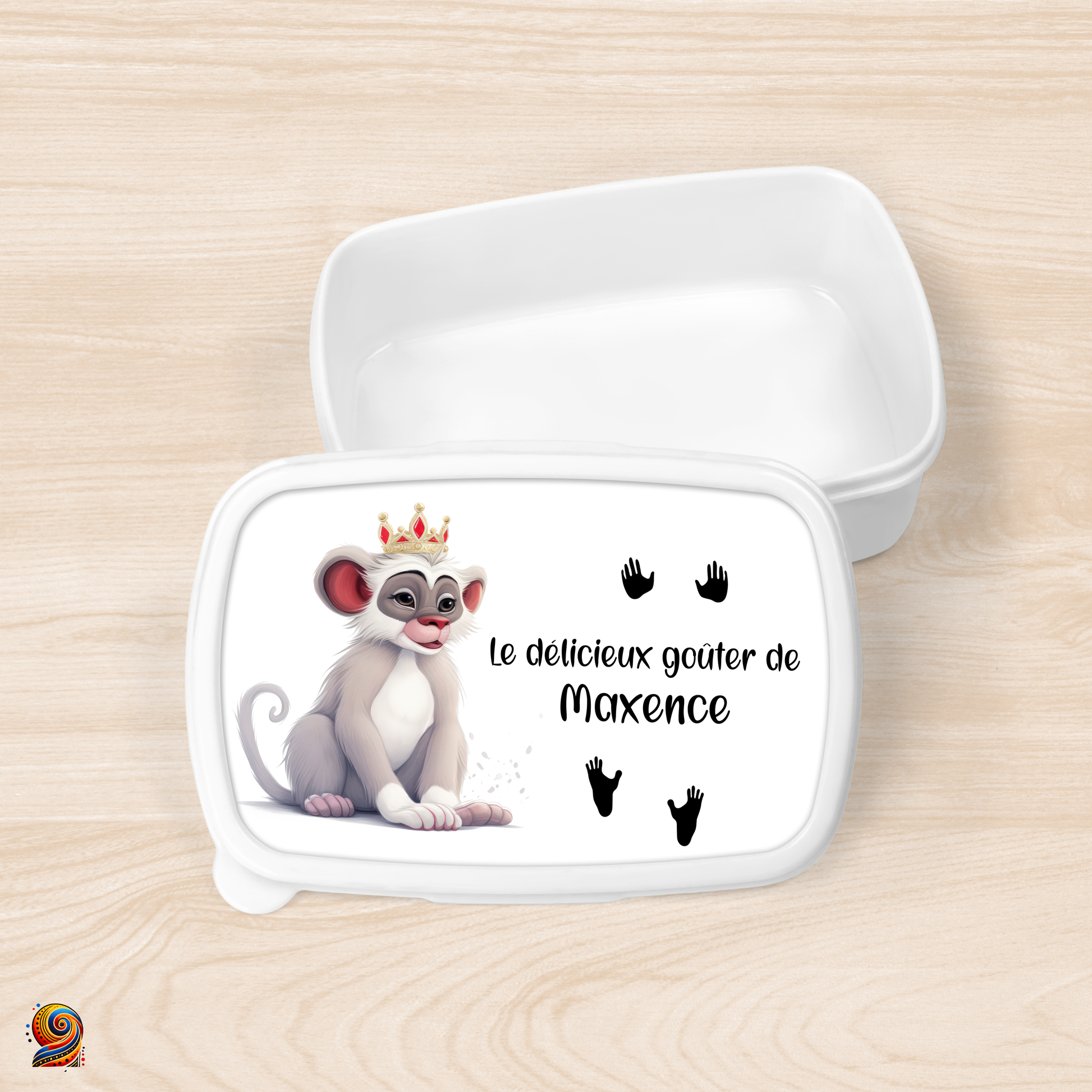 Boîte à gouter "Empreintes de Primate" - Twende Art