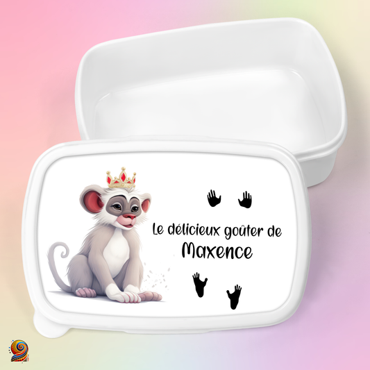 Boîte à gouter "Empreintes de Primate" - Twende Art