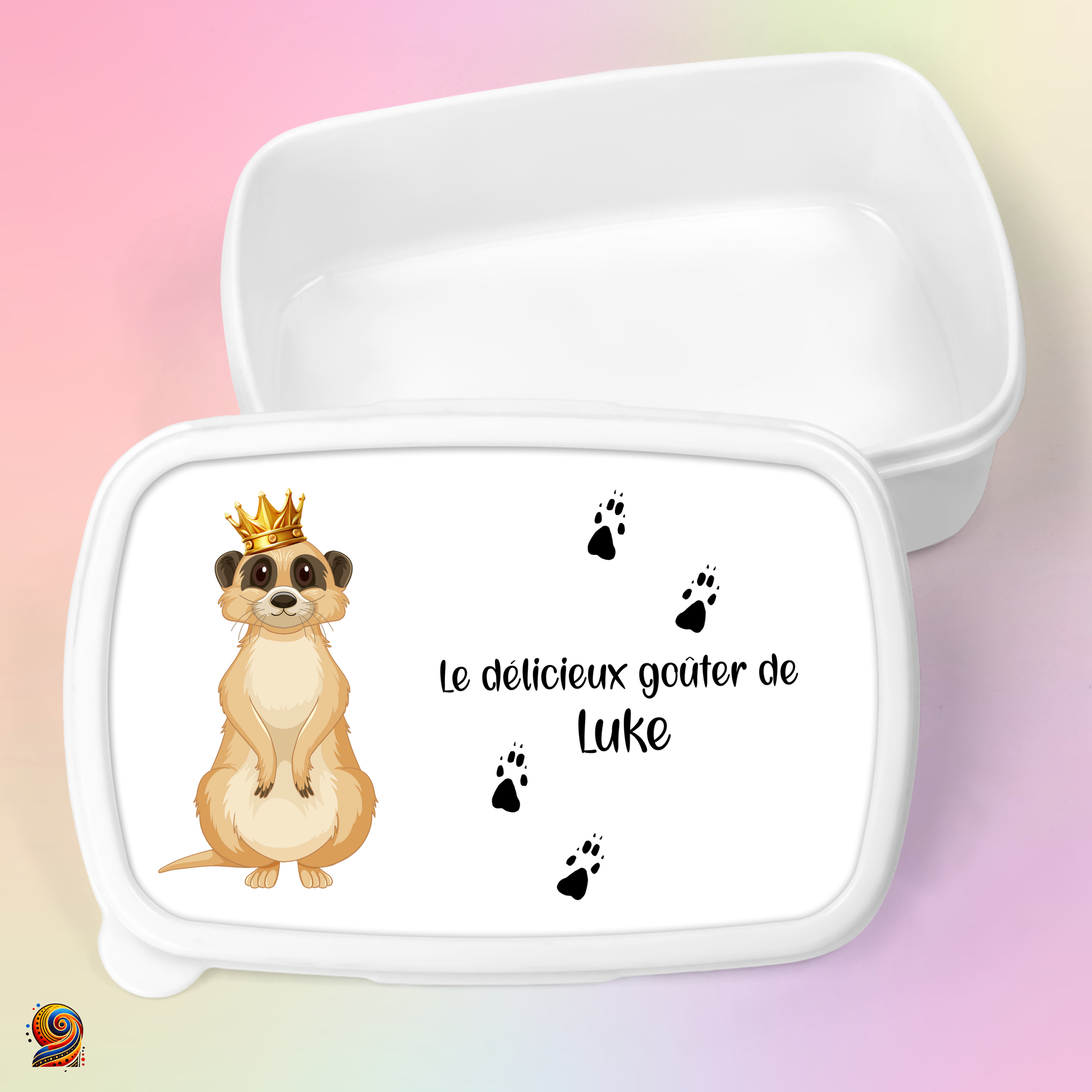 Boîte à gouter "Empreintes de Suricate" - Twende Art