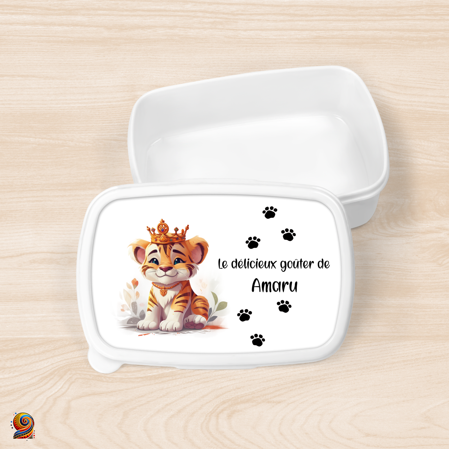 Boîte à gouter "Empreintes de Tigre" - Twende Art
