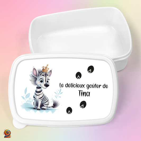 Boîte à gouter "Empreintes de Zèbre" - Twende Art