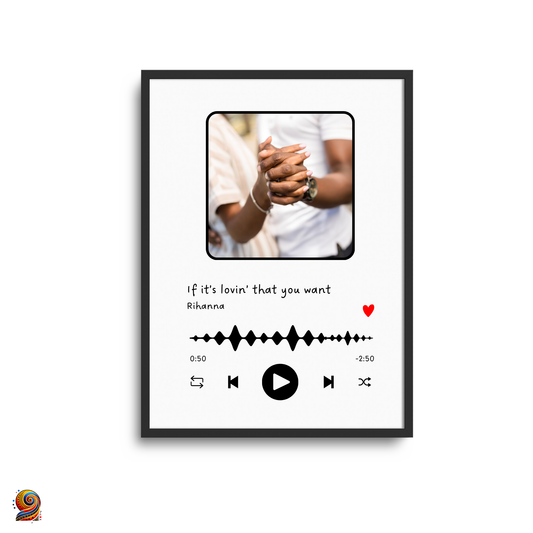 Cadre photo "notre chanson préférée" personnalisé - Twende Art