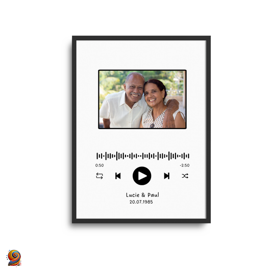Cadre photo personnalisé style Spotify - Twende Art