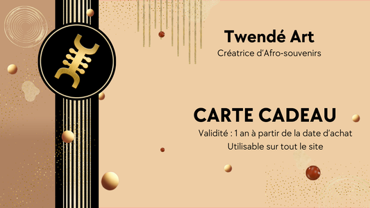 E-carte cadeau Twendé Art - Twende Art