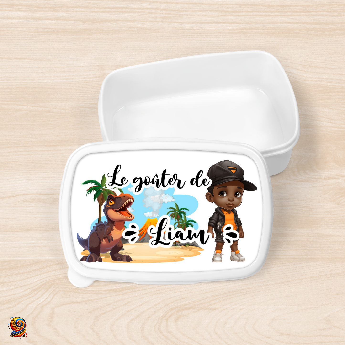 Boîte à gouter "Petit Chasseur de dino" - Twende Art