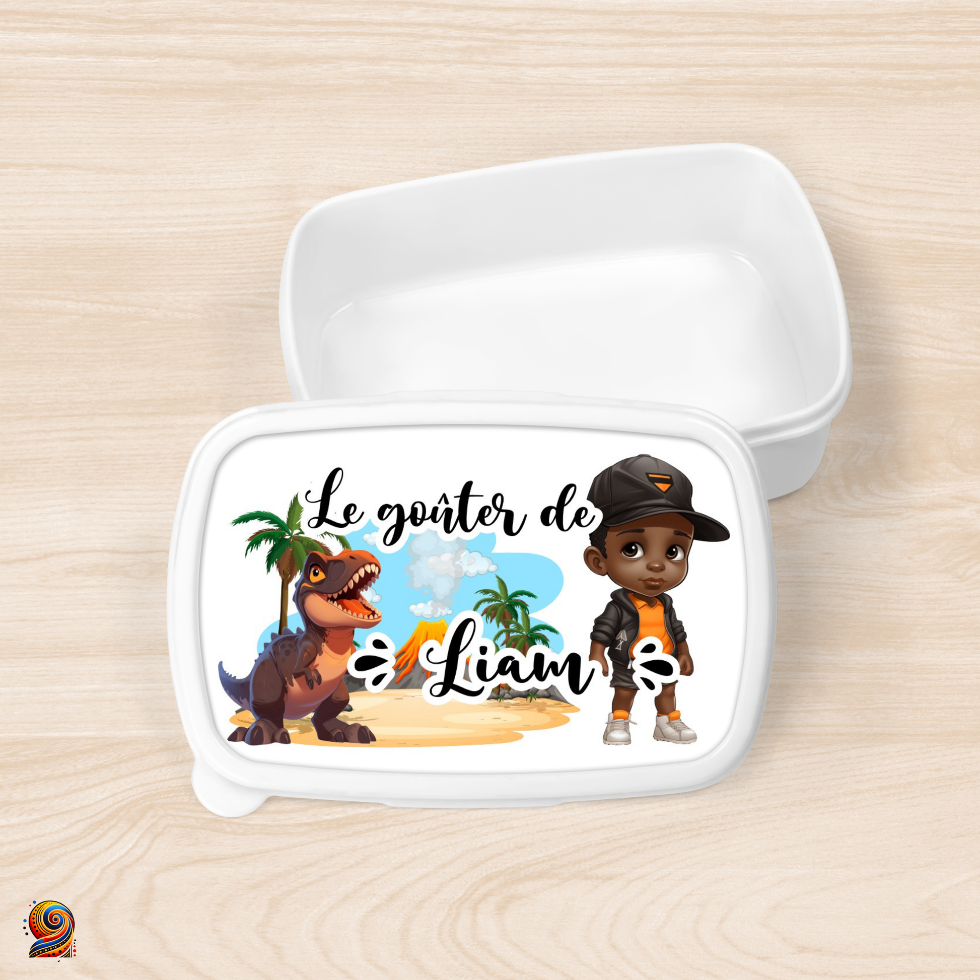 Boîte à gouter "Petit Chasseur de dino" - Twende Art