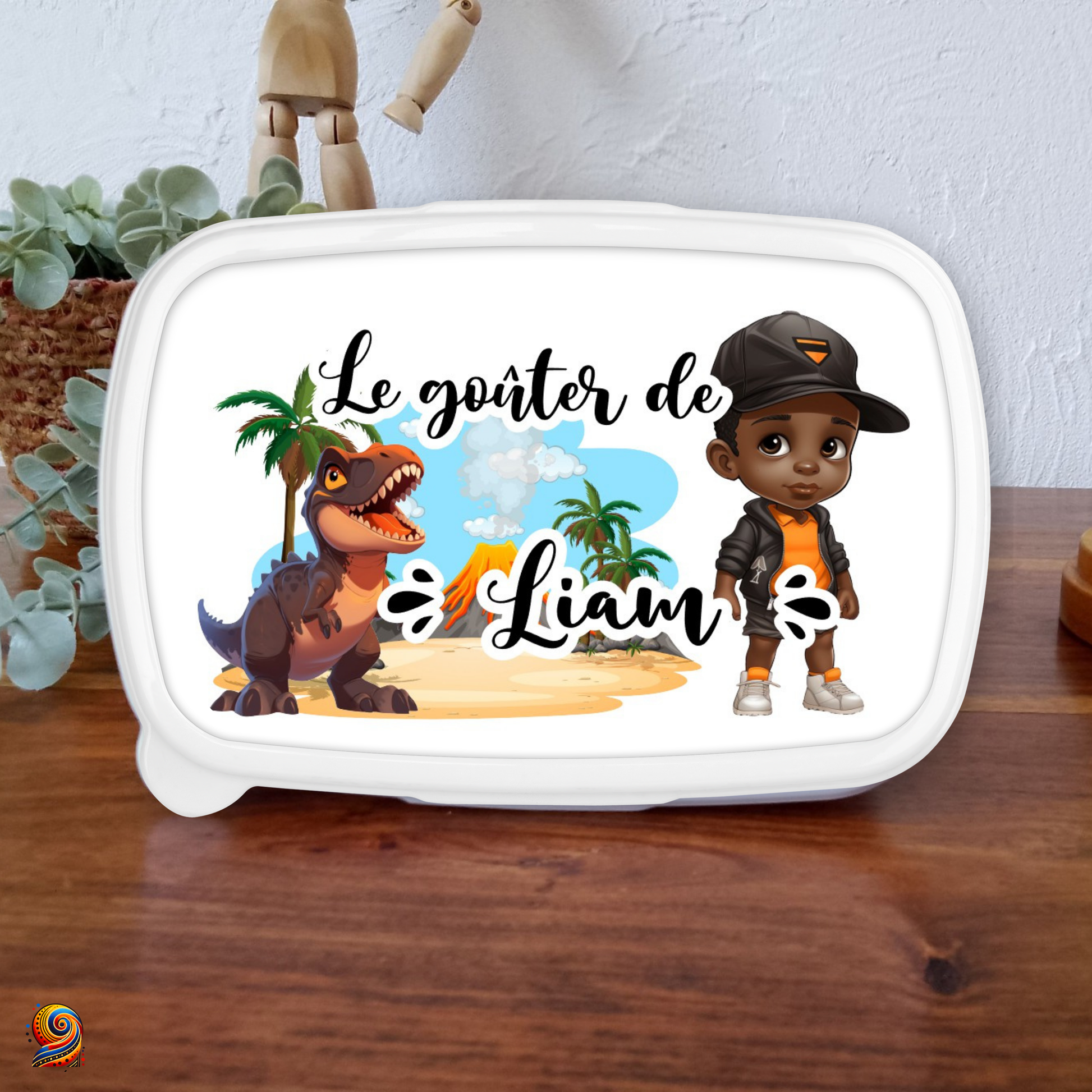 Boîte à gouter "Petit Chasseur de dino" - Twende Art
