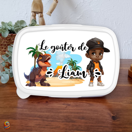 Boîte à gouter "Petit Chasseur de dino" - Twende Art