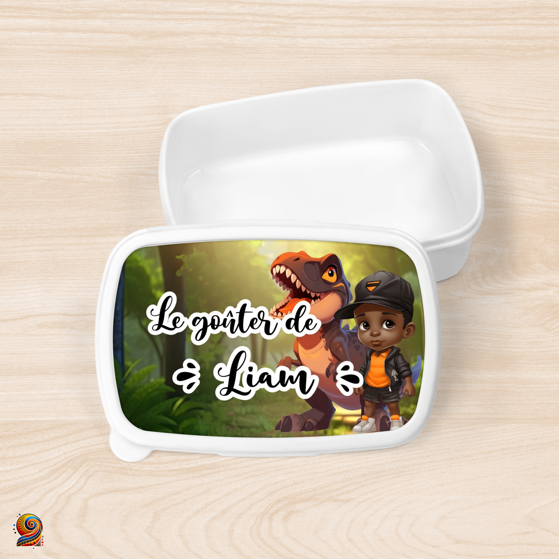 Boîte à gouter "Chasseur de dino" - Twende Art