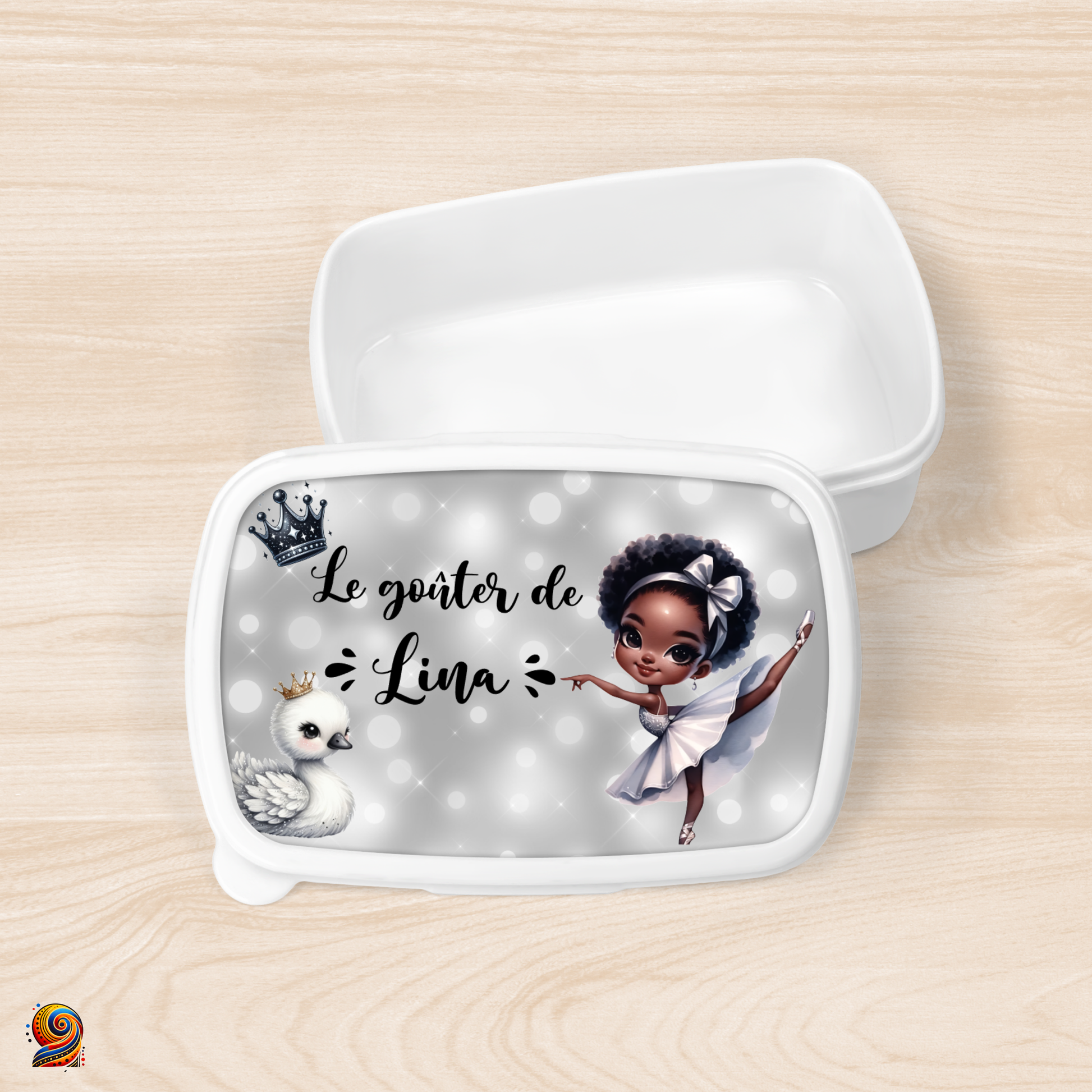 Boîte à gouter "Afro-Ballerine" - Twende Art