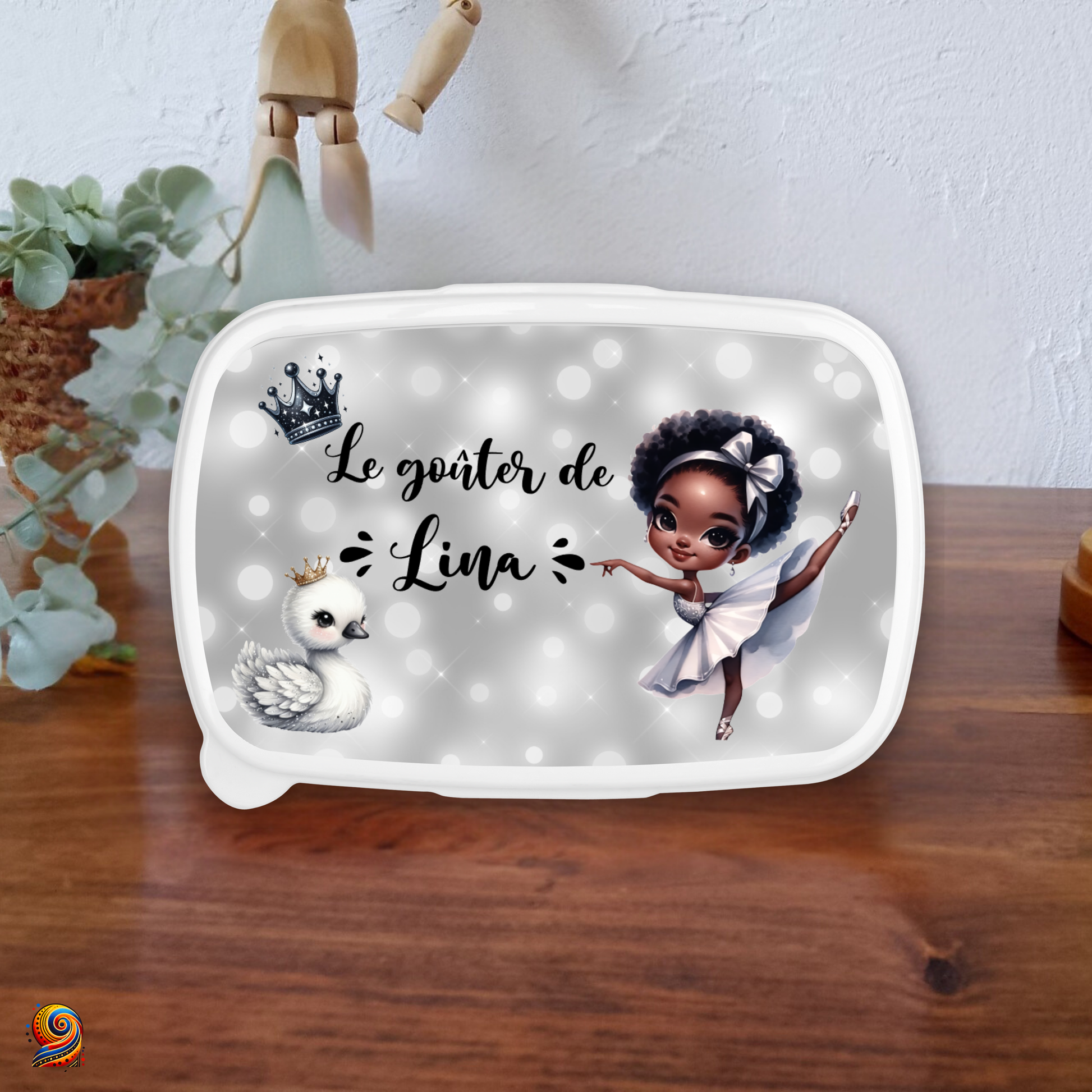 Boîte à gouter "Afro-Ballerine" - Twende Art