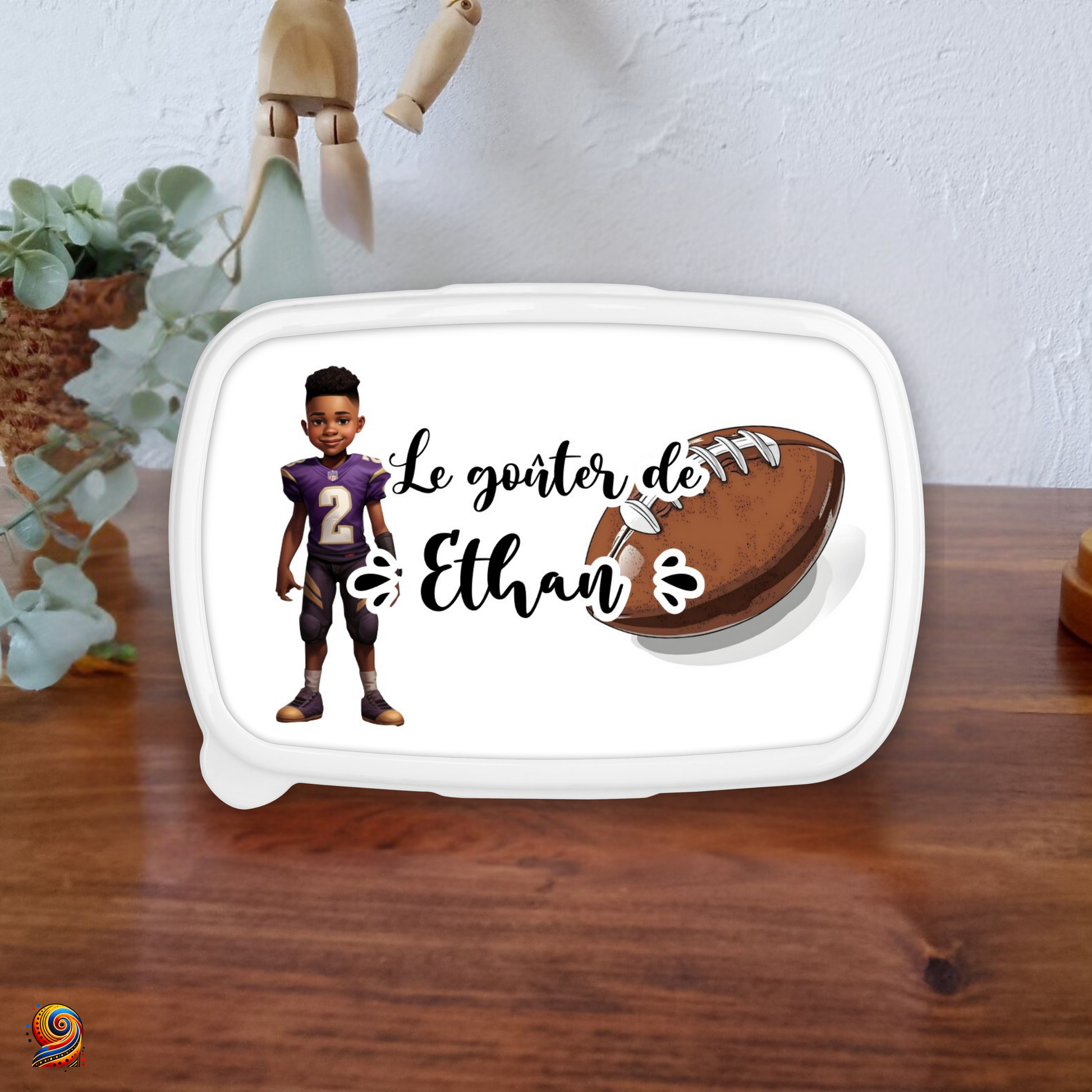 Boîte à gouter "Petit Quarterback" - Twende Art