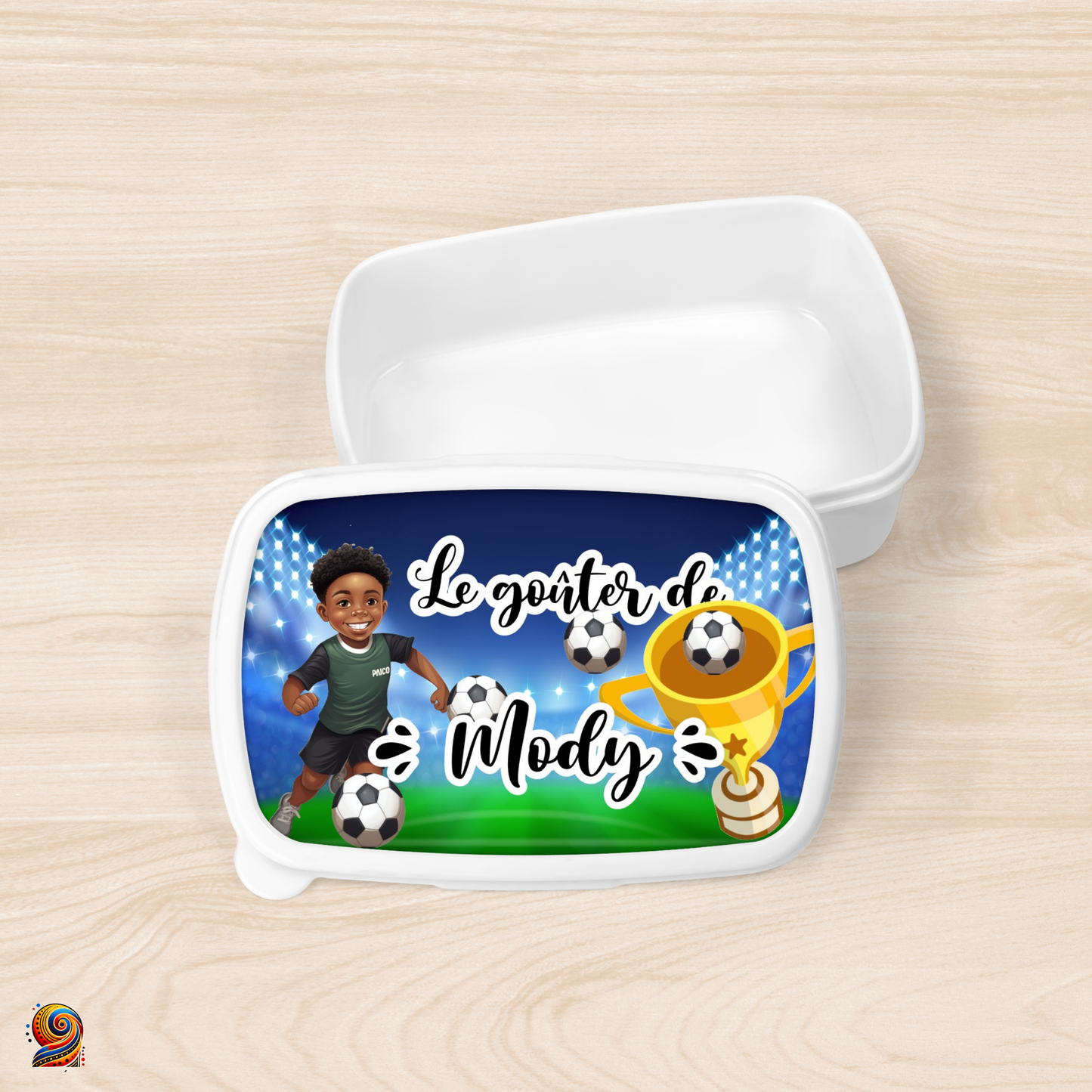 Boîte à gouter "Champion de foot" - Twende Art
