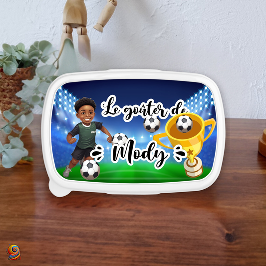 Boîte à gouter "Champion de foot" - Twende Art