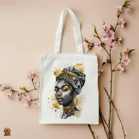Tote Bag femme afro foulard "Mina" - Twende Art