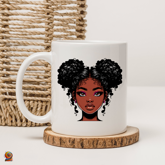 Mug afro Little Miss - Twende Art