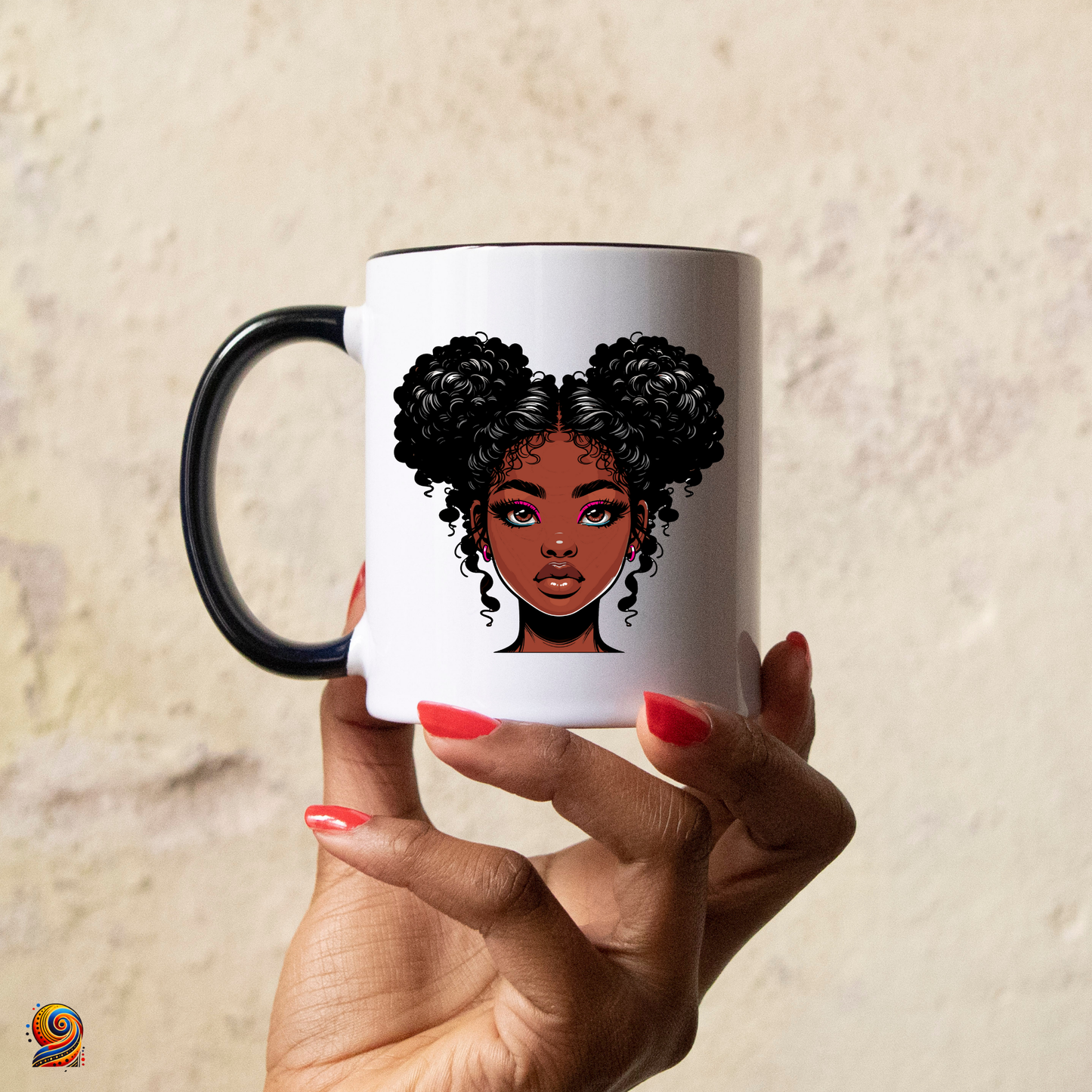 Mug afro Little Miss - Twende Art