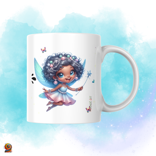 Mug personnalisé afro Fée - Twende Art
