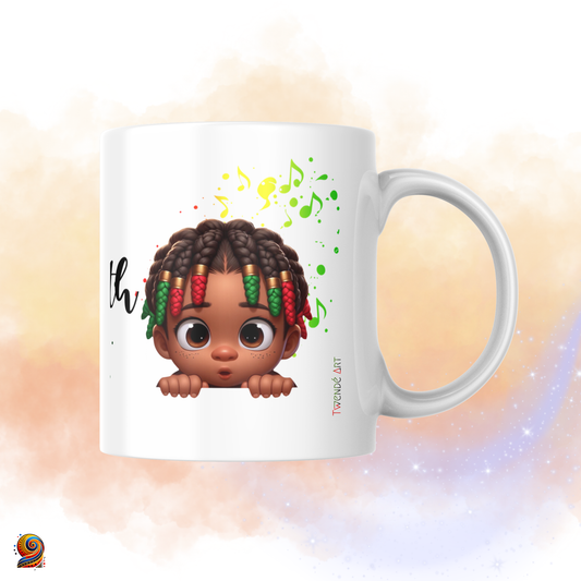 Mug personnalisé Petit afro Empereur - Twende Art