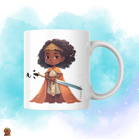 Mug personnalisé afro Cavalière - Twende Art