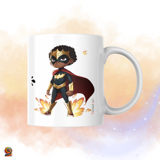 Mug personnalisé Super afro Héros - Twende Art