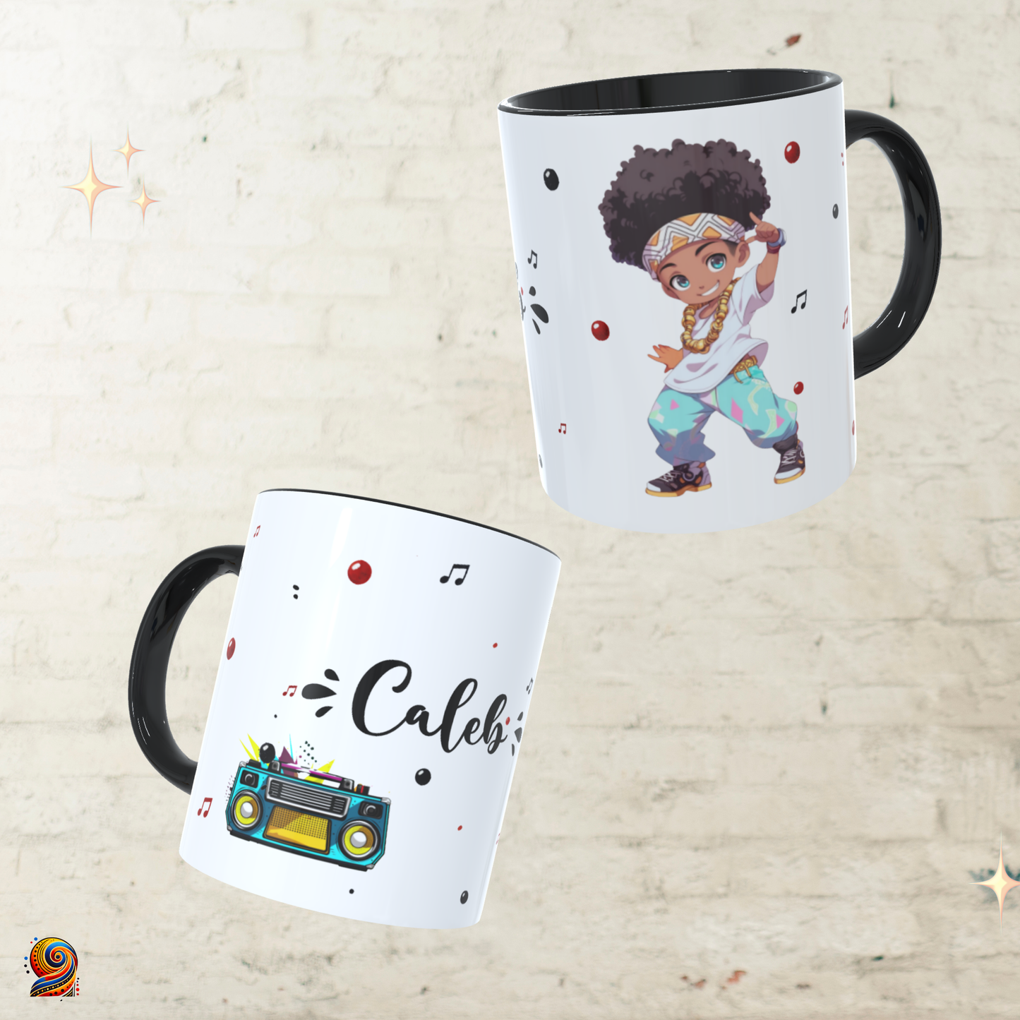 Mug personnalisé afro Danseur - Twende Art