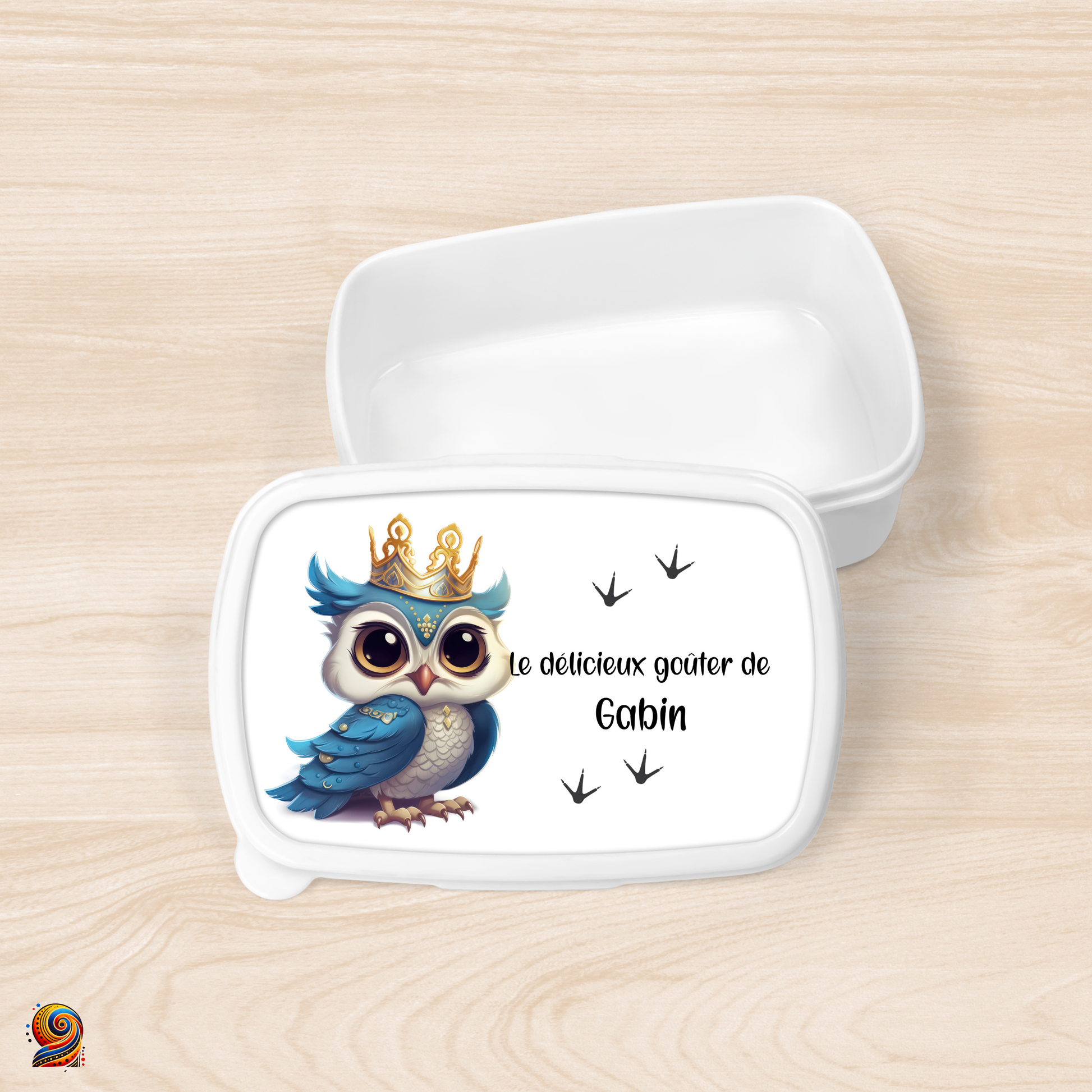 Boîte à gouter "Empreintes de Papa Hibou" - Twende Art