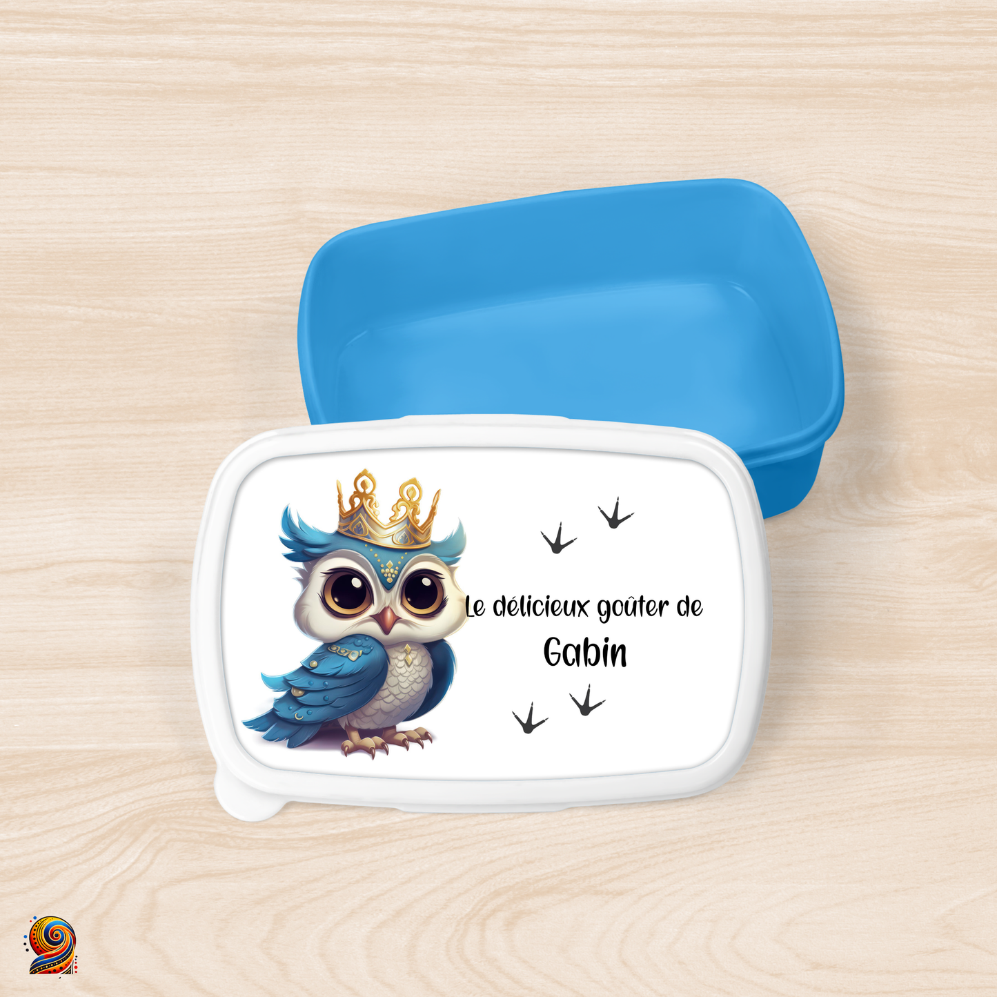 Boîte à gouter "Empreintes de Papa Hibou" - Twende Art