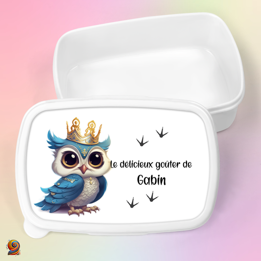 Boîte à gouter "Empreintes de Papa Hibou" - Twende Art