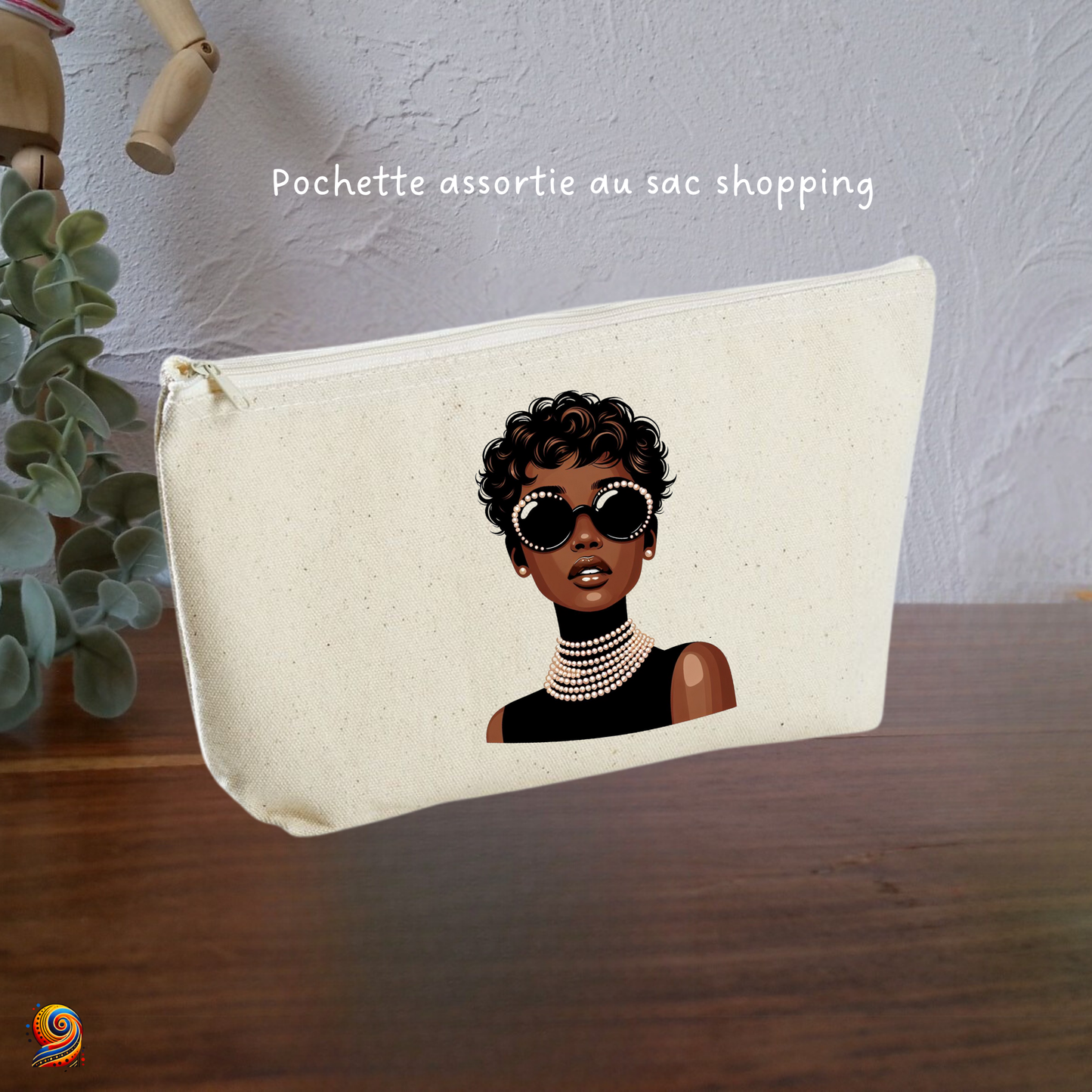 Sac shopping afro Perles - Twende Art