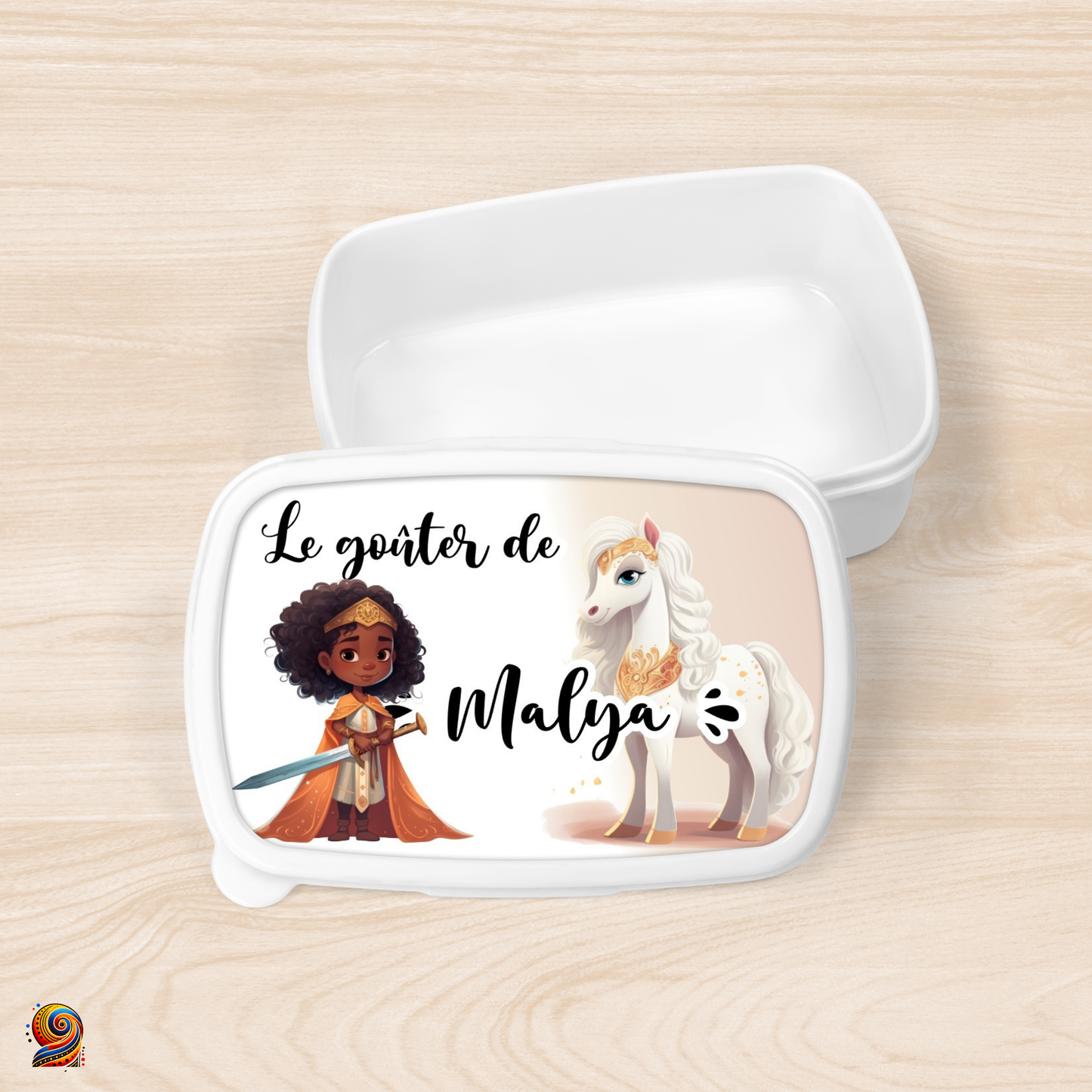 Boîte à gouter "Petite cavalière" - Twende Art