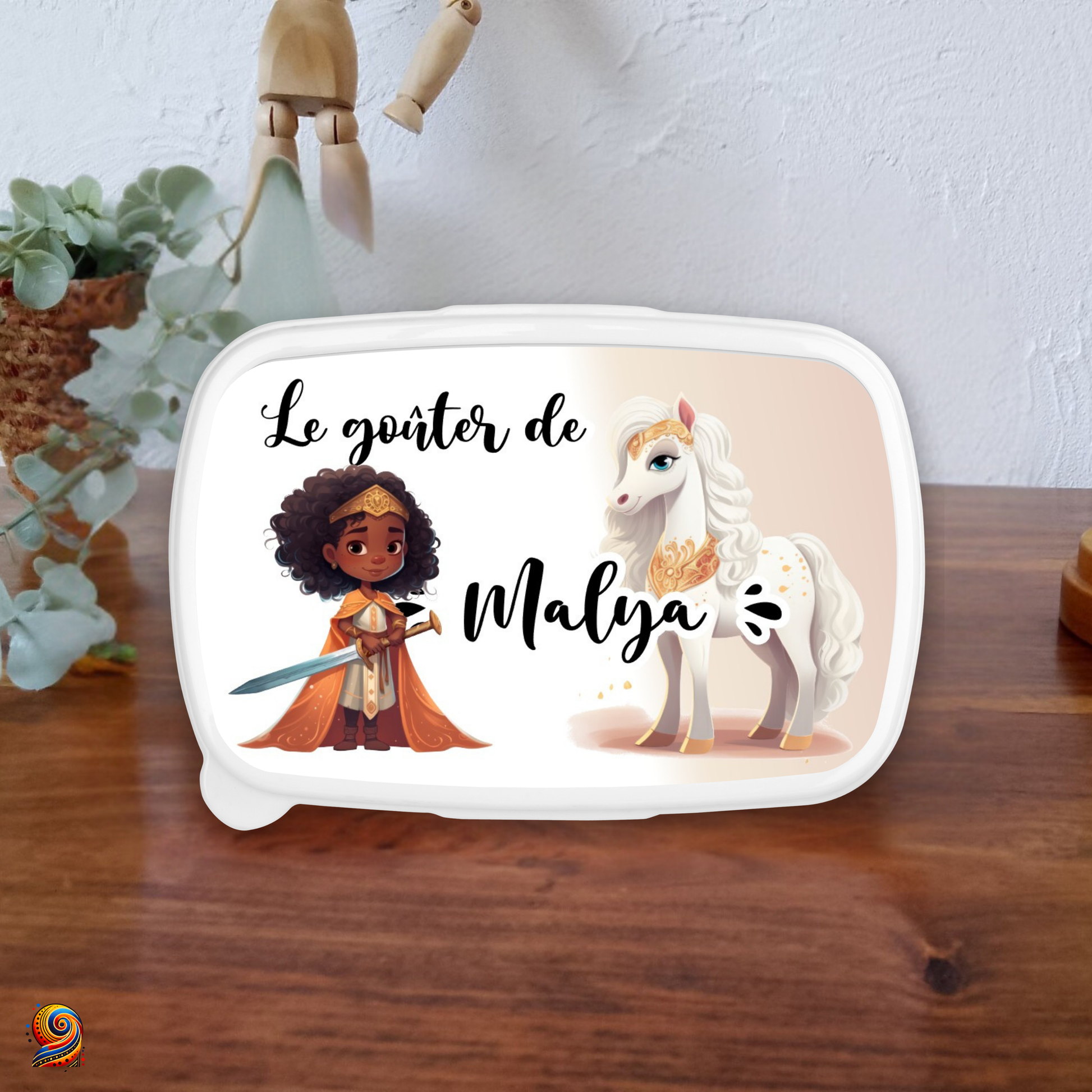 Boîte à gouter "Petite cavalière" - Twende Art